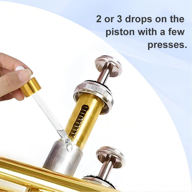 Danchet Synthetic Piston Oil and Tuning Slide Grease Set for Trumpet, Trombone, French Horn, Tuba, Euphonium and Other Brass Instruments - Image 3